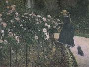 Gustave Caillebotte Some Rose in the garden Sweden oil painting artist